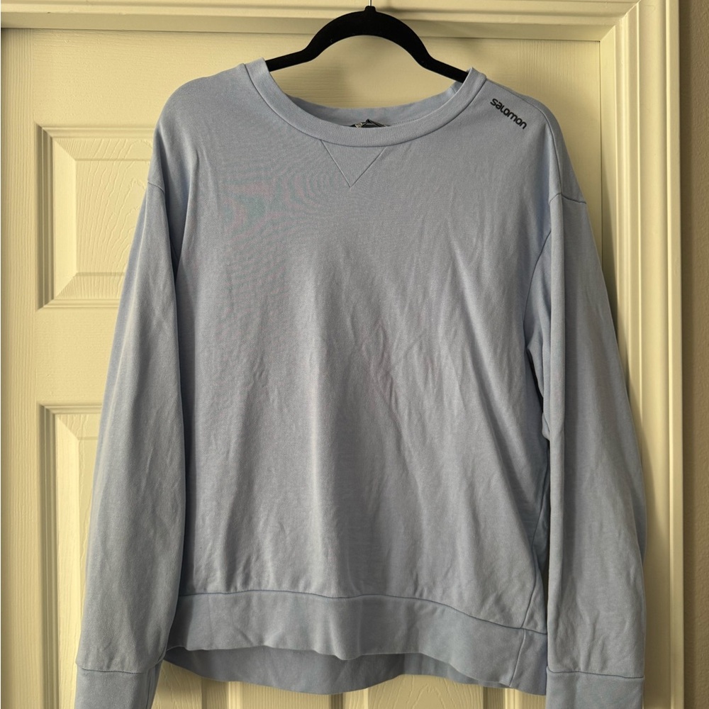 Salomon Woman Blue Crewneck Sweater